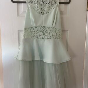 New BCBG Light Teal Lace Dress
